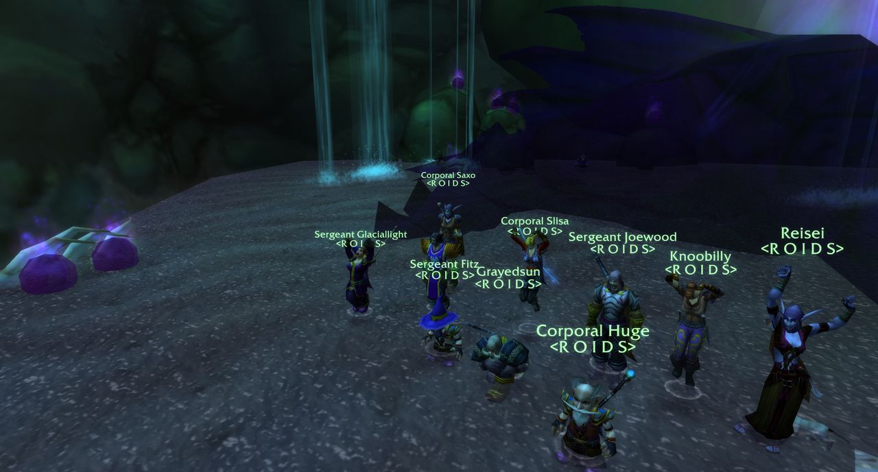 The raid assembled in Blackfathom Deeps