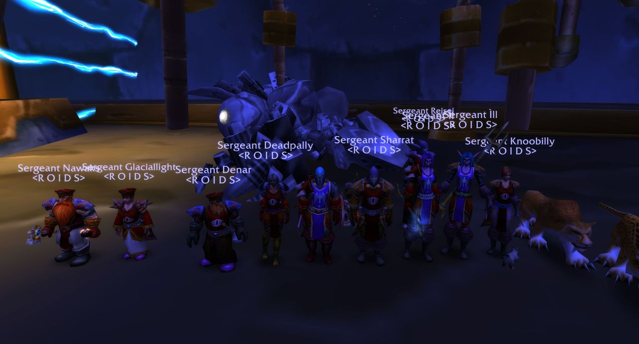 The raid assembled in Gnomeregan after the clear