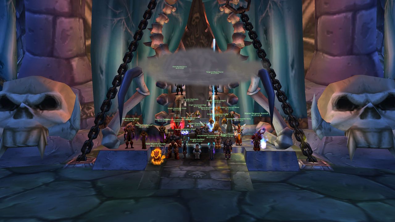 The raid assembled in Naxxramas