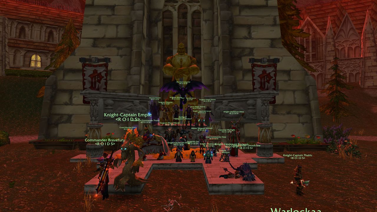 The raid assembled in the Scarlet Enclave